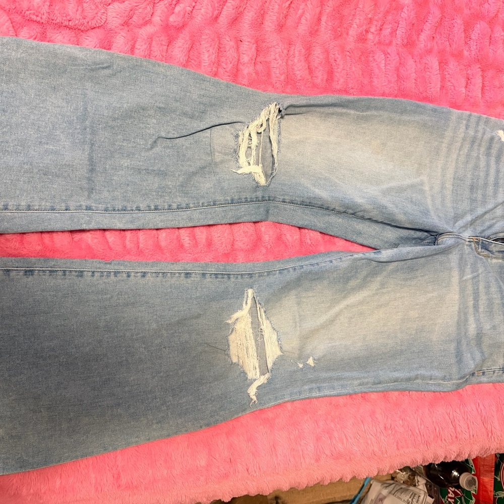 American Eagle Outfitters Light Blue Flare Jeans